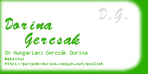 dorina gercsak business card