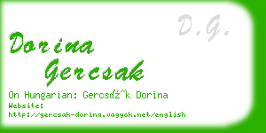 dorina gercsak business card